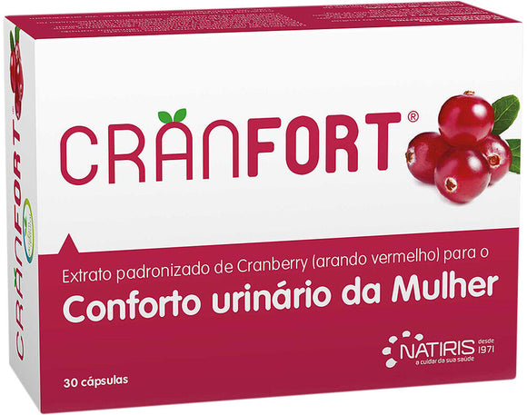 Cranfort c/extrato de arando vermelho 30 cápsulas - Natiris - Crisdietética