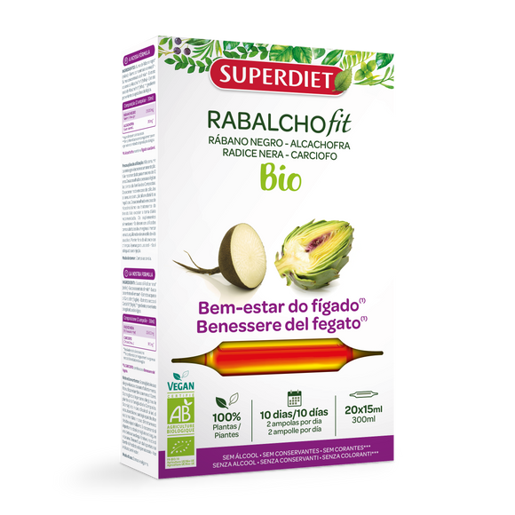 Rabalchofit Biológico 20 Ampolas - SuperDiet