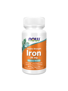 Double Strength Iron 36mg 90 Cápsulas - Now - Crisdietética