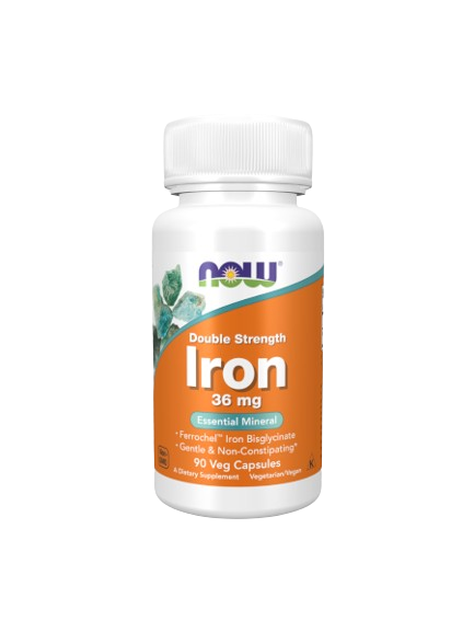 Double Strength Iron 36mg 90 Cápsulas - Now - Crisdietética