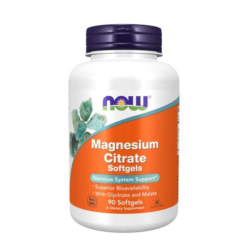 Magnesium Trio Citrate, Malate e Glycinate 90 Cápsulas - Now - Crisdietética