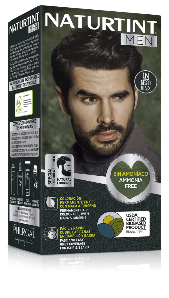 Coloração Permanente Homem  1 N Preto Naturtint