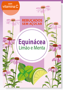 Rebuçados S/Açúcar Equinácea (Sabor a Limão e Menta) 75g -2MPharma - Crisdietética