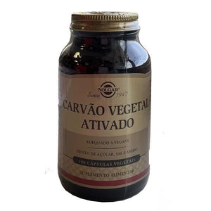 Carvão Vegetal Ativado 100 Cápsulas - Solgar - Crisdietética