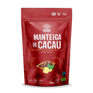 Manteiga de Cacau Cru Bio 125g - Iswari - Crisdietética