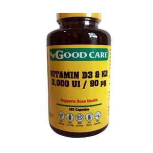 Vitamin D3 & K2 2000 UI 90 ug 120 cápsulas - Good Care