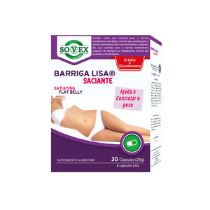 Barriga Lisa Saciante 30 Cápsulas - Sovex - Crisdietética