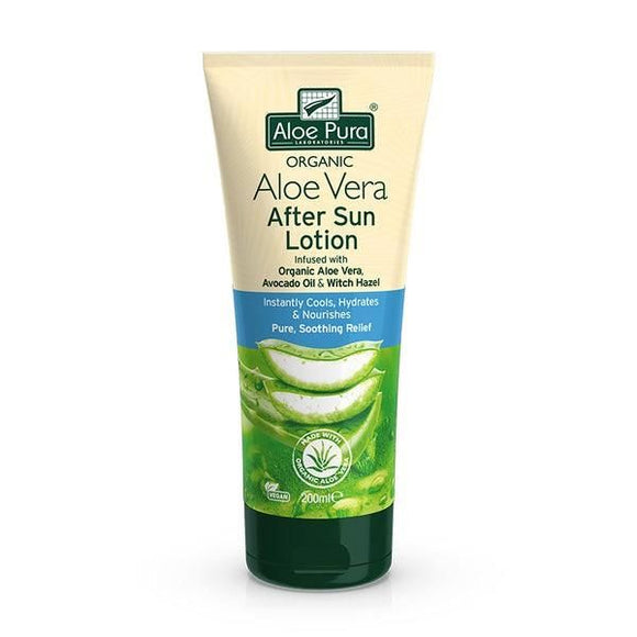 Aloé Vera Loção Pós Solar 200ml - Aloe Pura - Crisdietética