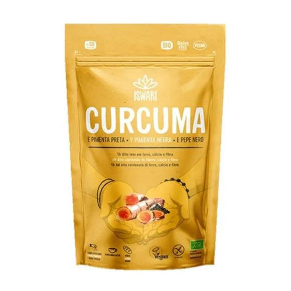 Curcuma e Pimenta Preta 150g - Iswari - Crisdietética