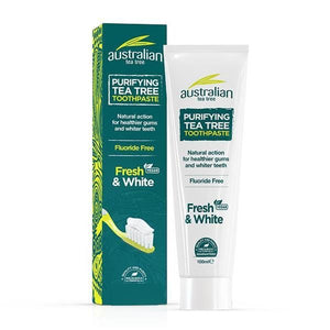 Pasta de Dentes Branqueadora Sem Flúor Melaleuca 100ml - Australian - Crisdietética