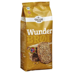 Preparado Pão Wunder Gold Bio S/ Glúten 600g - Bauck Hof - Crisdietética