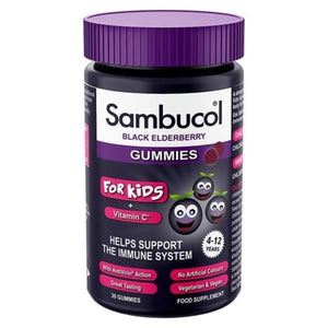 Gomas de Sabugueiro Kids com Vitamina C 30 Gomas - Sambucol - Crisdietética