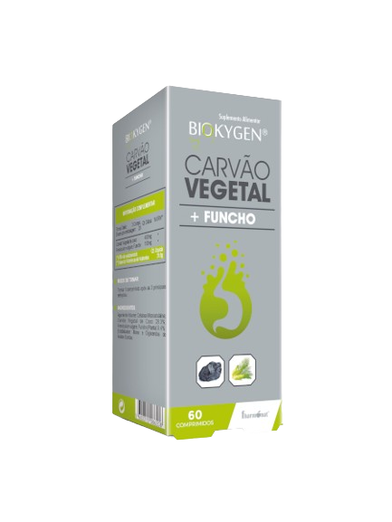 Carvão Vegetal + Funcho 60 Comprimidos - Biokygen