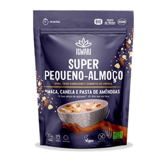 Super Pequeno-Almoço Bio Maçã e Canela Bio 360g- Iswari - Crisdietética