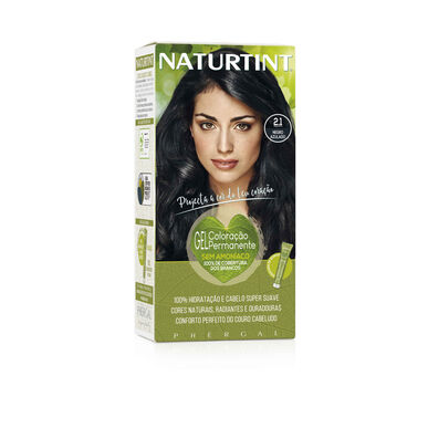 Coloração Permanente 2.1 Negro Azulado 170ml - Naturtint - Crisdietética