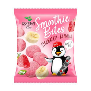 Smoothie Bites Morango e Banana Bio 10g- Bonitas - Crisdietética