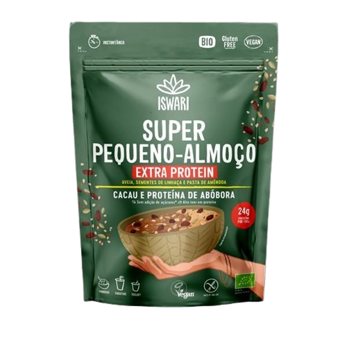 Super Pequeno-Almoço Extra Protein Bio 360g- Iswari