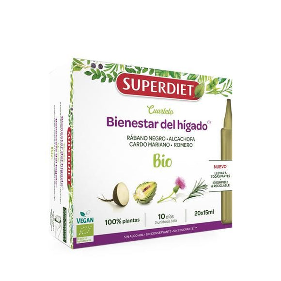 Bem Estar do Fígado Bio 20ampx15ml - Superdiet - Crisdietética