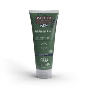 Gel Duche 3 em 1 Men 200ml - Cattier - Crisdietética