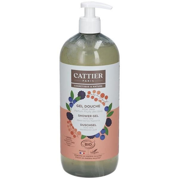 Gel Duche Aloé Frutos do Bosque Bio 1L - Cattier - Crisdietética