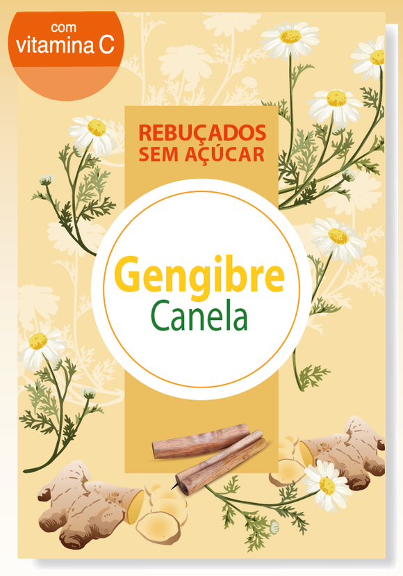 Rebuçados S/Açúcar Gengibre (Sabor a Canela) 75g -2MPharma - Crisdietética