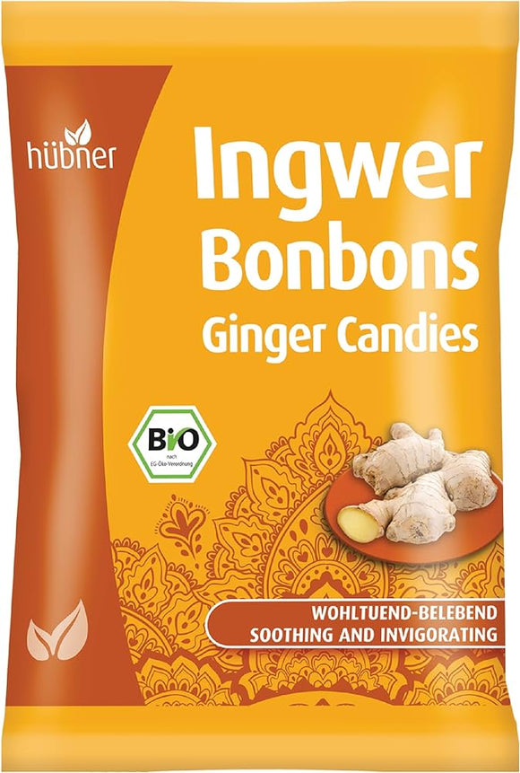 Ingwer Rebuçados de Gengibre 70 gr - Hubner - Crisdietética