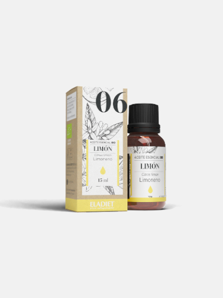 Óleo Essencial 06 Limão Bio 15ml- Eladiet - Crisdietética