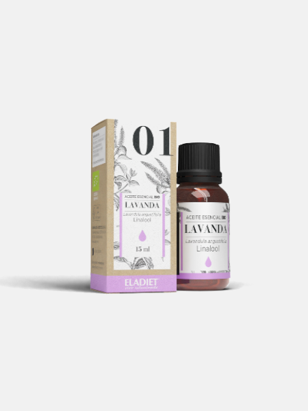 Óleo Essencial 01 Lavanda Bio 15ml - Eladiet - Crisdietética