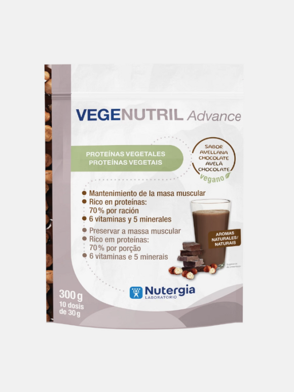 Vegenutril Advance Avelã-Chocolate 300g - Nutergia