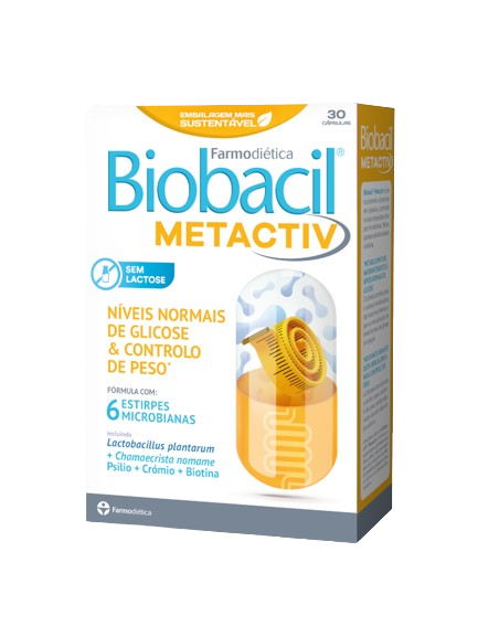 Biobacil Metactiv 30 cáps - Farmodiética