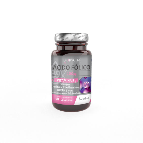 Ácido Fólico 400mg 100 comprimidos - Biokygen