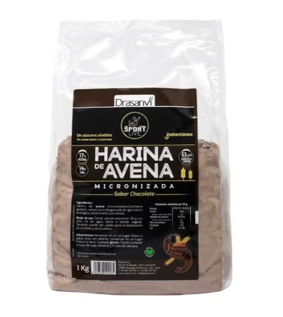 Farinha de Aveia c/sabor a Chocolate Sport Live 1 kg – Drasanvi