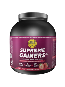 Supreme Gainers 2.0 Morango 2.9KG - GoldNutrition - Crisdietética