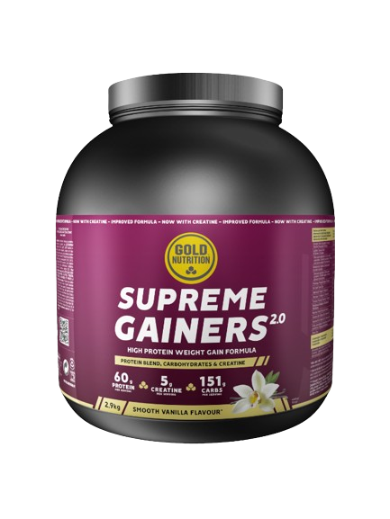 Supreme Gainers 2.0 Baunilha 2.9Kg - GoldNutrition - Crisdietética