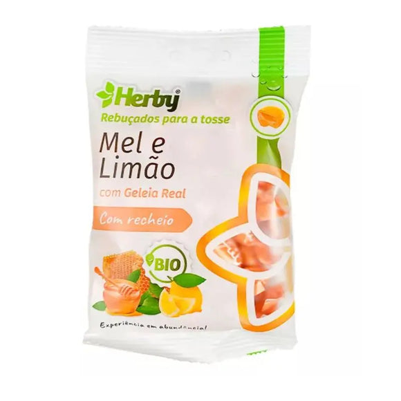 Herby Rebuçados Mel & Limão com Geleia Real Bio 60 Gr