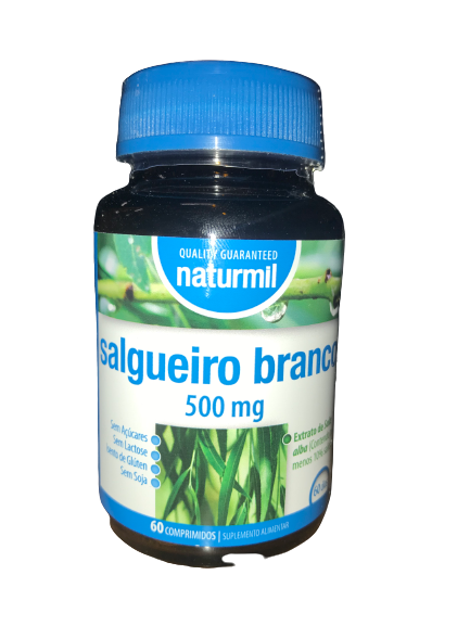 Salgueiro Branco 500mg 60 Comprimidos - Naturmil - Crisdietética