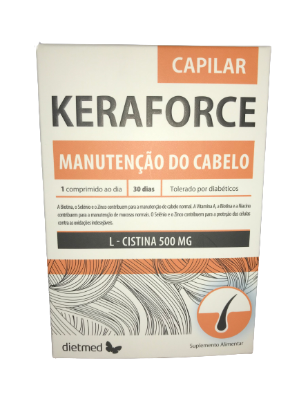 Keraforce Capilar 30 Comprimidos - Dietmed - Crisdietética