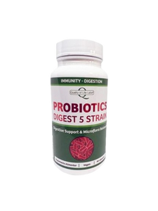 Probiotics Digest 5 Strain – 90 Cáps – Quality of Life Labs - Crisdietética