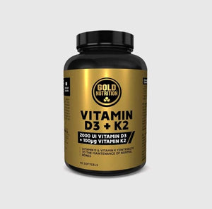Vitamina D3 + K2 90 cápsulas - GoldNutrition