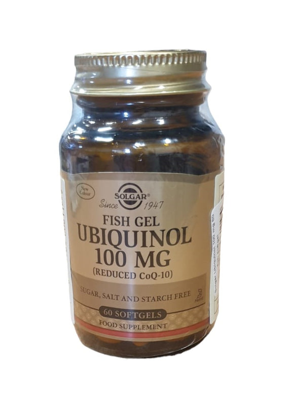 Solgar - Ubiquinol 100 mg 60 Fish Softgel - Crisdietética