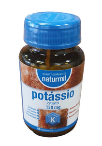 Citrato de Potássio 150mg 60 comp - Naturmil - Crisdietética