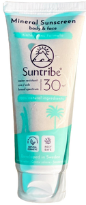 Protetor Solar Mineral Natural Corpo & Rosto FPS 30 (100 ml) - Suntribe - Crisdietética