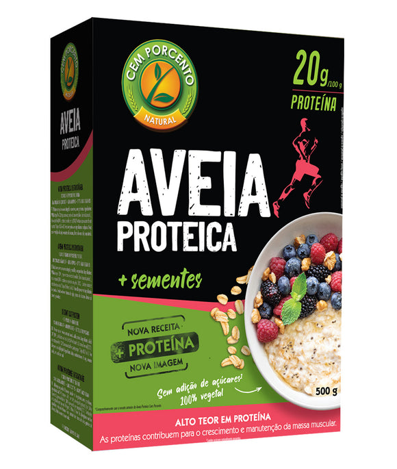 Aveia Proteíca Instantânea 500g- Cem porcento - Crisdietética