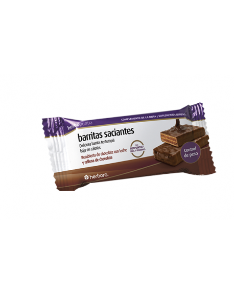 Barritas: Herbopuntia Saciantes de Chocolate (176KCAL) 35g- Herbora - Crisdietética