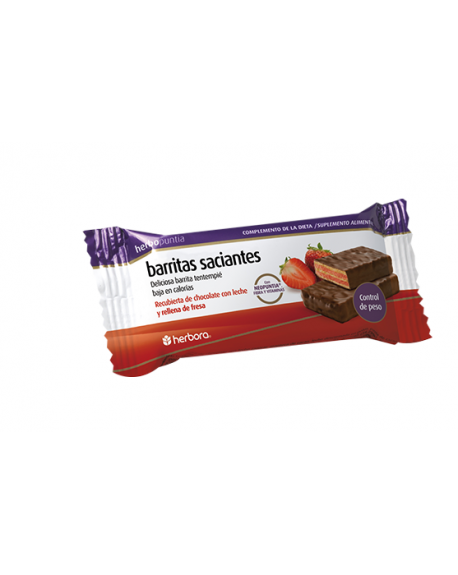 Barritas: Herbopuntia Saciantes de Morango (176KCAL) 35g- Herbora - Crisdietética