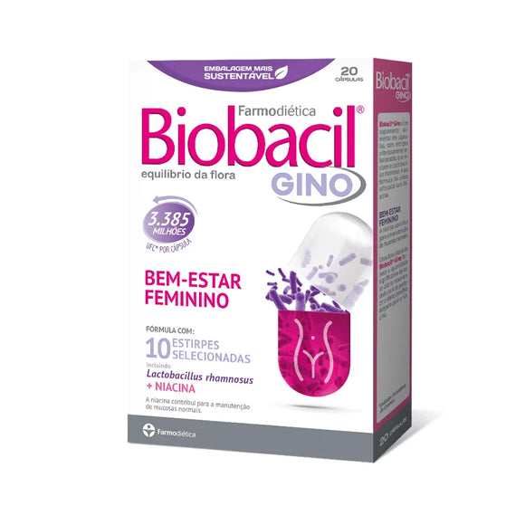 Biobacil Gino 20 Cápsulas - Farmodiética - Crisdietética