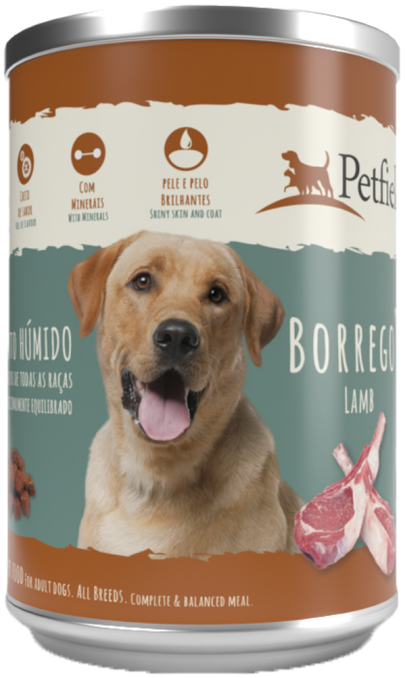 WetFood Dog Lamb 1250g *12 Unidades - Petfield - Crisdietética