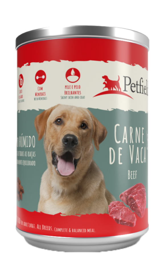 WetFood Dog Carne de Vaca 410g *24 Unidades - Petfield - Crisdietética