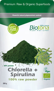 Chlorella + Spirulina Bio 200g - Biotona - Crisdietética