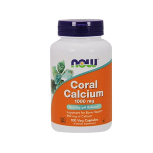 Coral Calcium 1000mg 100 Cápsulas - Now - Crisdietética